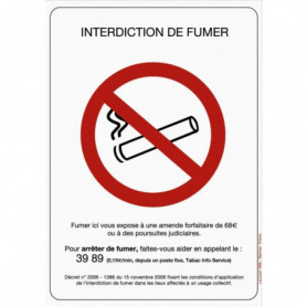 Interdiction de fumer et de vapoter