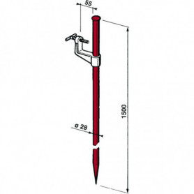 Piquet d'implantation