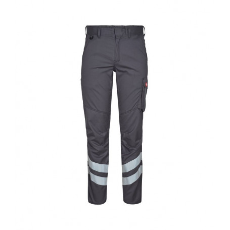 PANTALON DE SERVICE CARGO GRIS AVEC BANDE REFLECHISSANTES